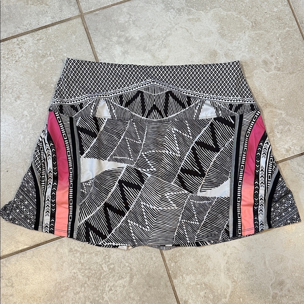 Lucky In Love Santa Fe Printed Tennis Skirt Skort XL Pickleball Shorts - Picture 2 of 9